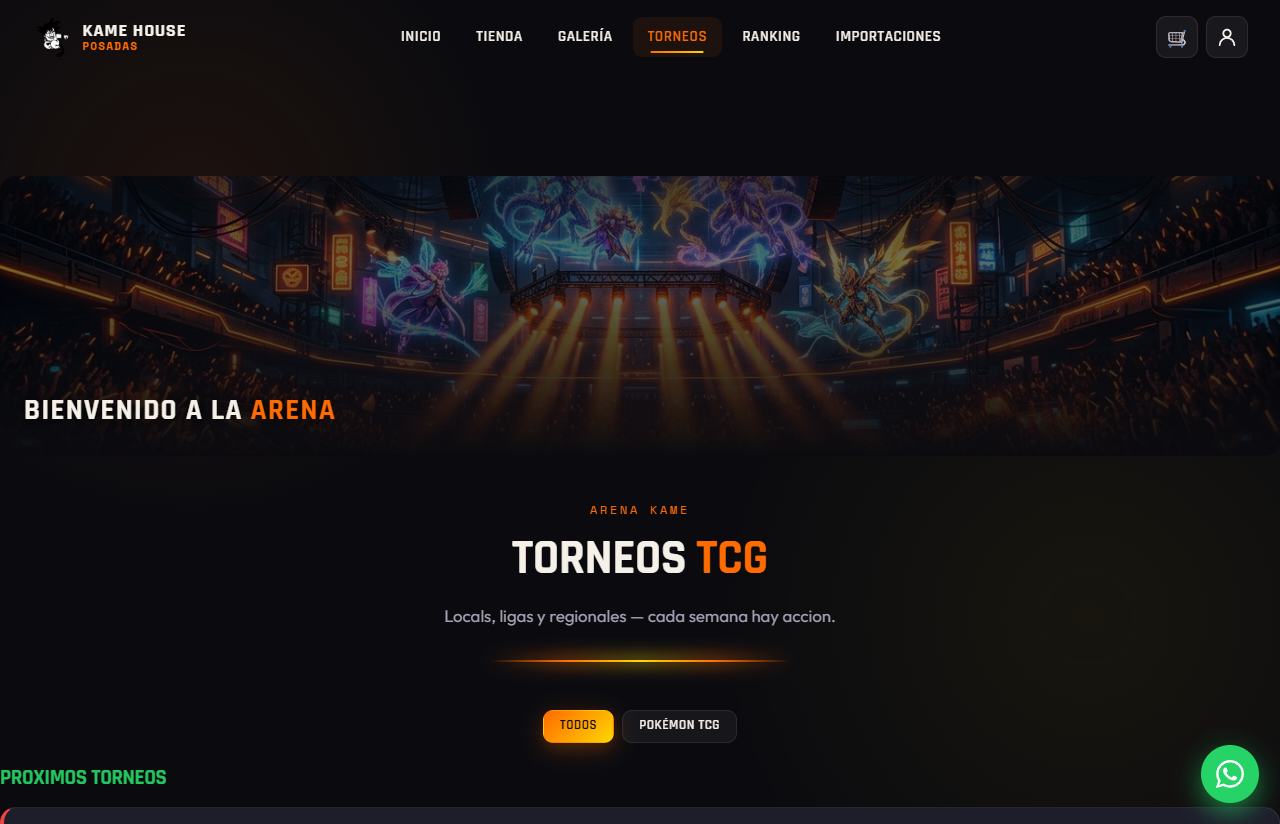 Kame House — Torneos & ranking