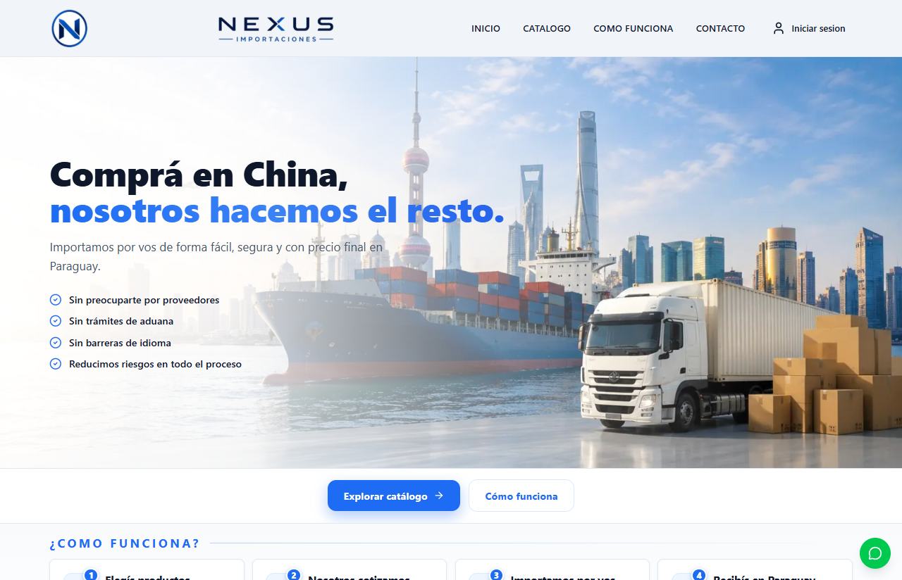 Nexus Importaciones — Importá desde China